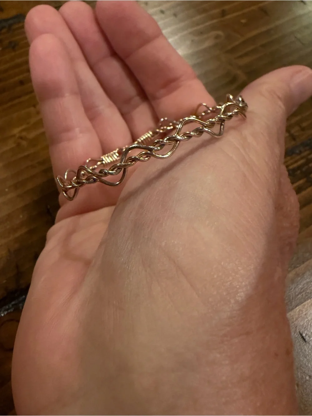 Ronaldo Twisted Link Gold & Silver Bracelet for Women